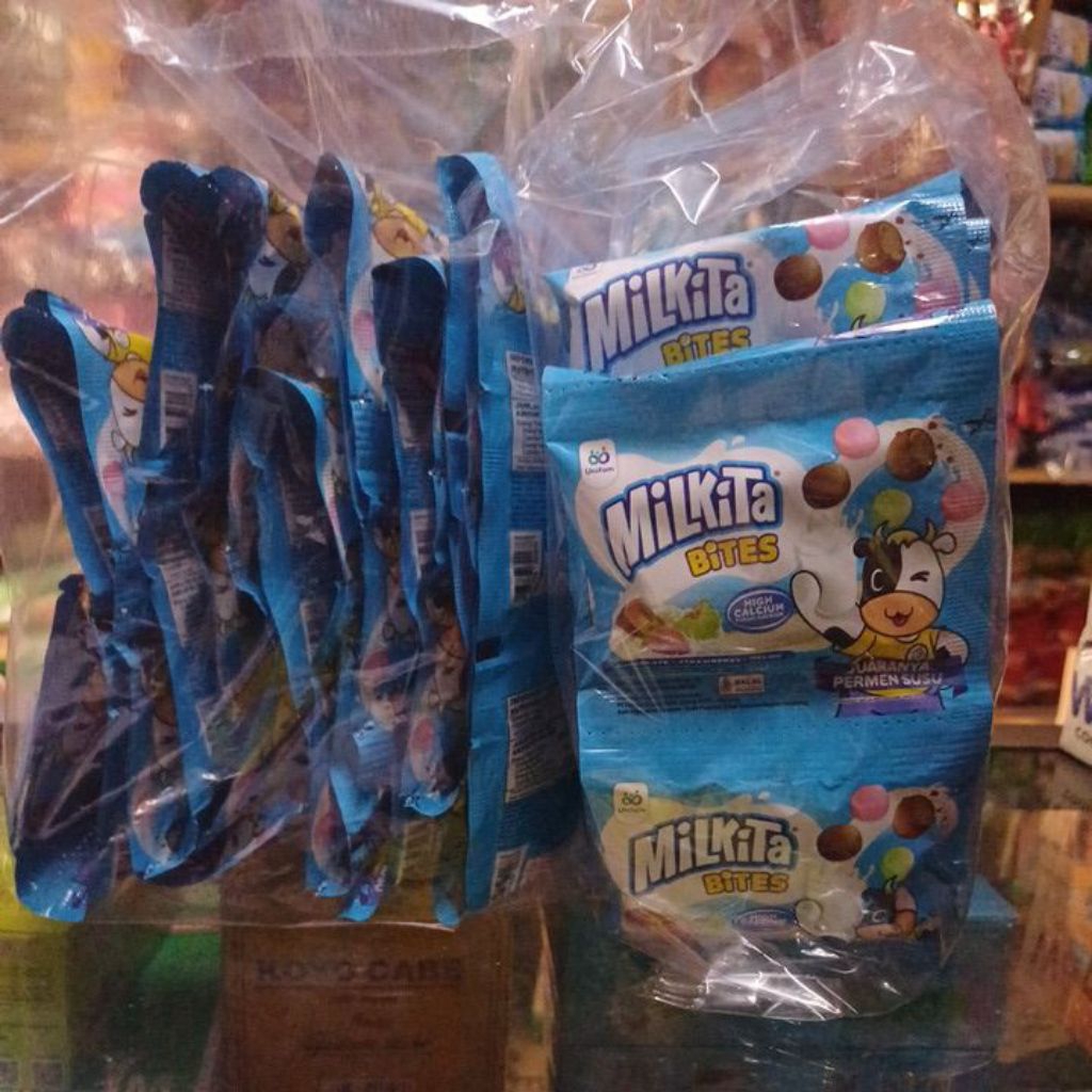 

Milkita Bites | Permen Milkita Bites 1 pak isi 3 renceng