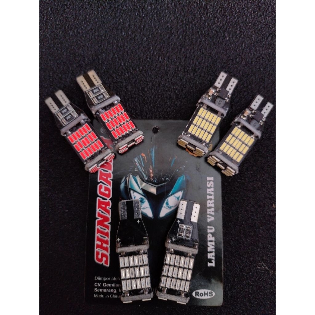 Lampu Sen Dajjal 45 LED Sein Senja T10 Super Terang