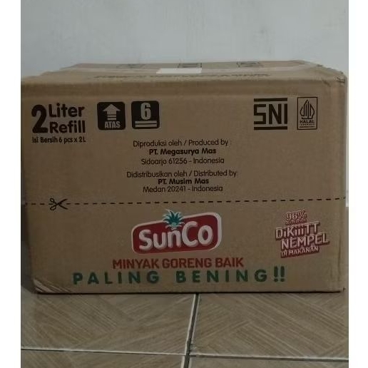 

Minyak Sunco 1 dus @2 liter isi 6