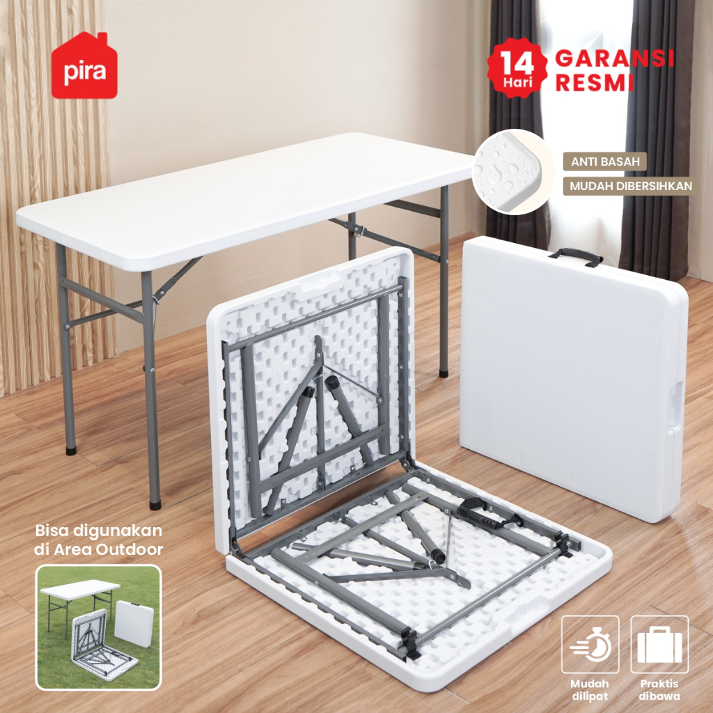 Pira - Folda FT122 H Meja Serbaguna / Meja Lipat Outdoor / Meja Taman  / Meja Makan