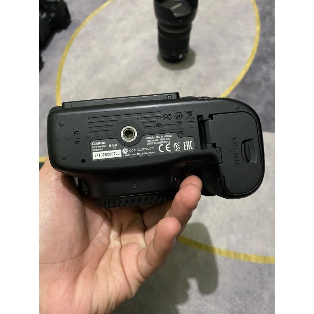 canon 70D body only bekas pemakaian