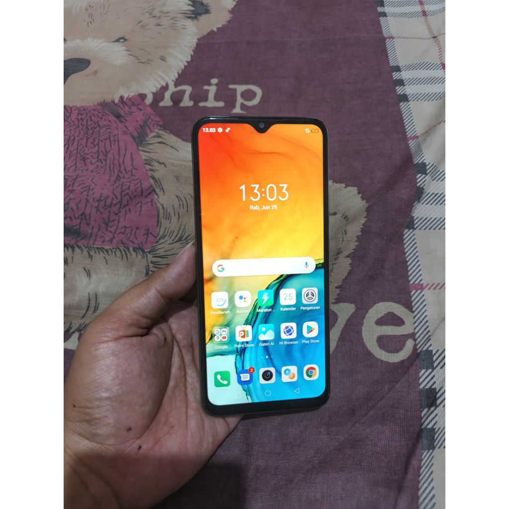 infinix hot 10 play 64gb ram 4gb garansi resmi hp bekas murah