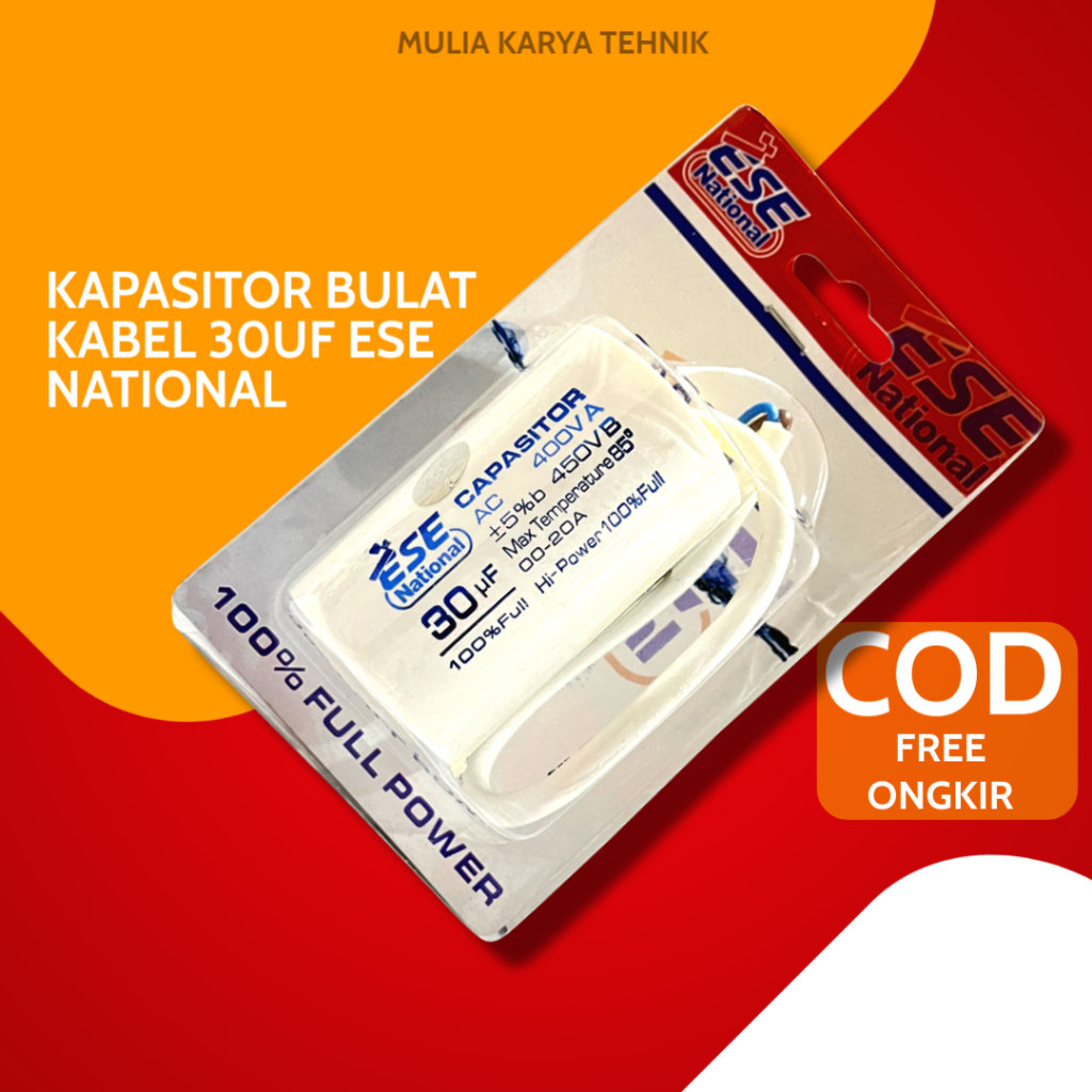 Kapasitor Komponen Elektronik Pompa Air Mesin Cuci