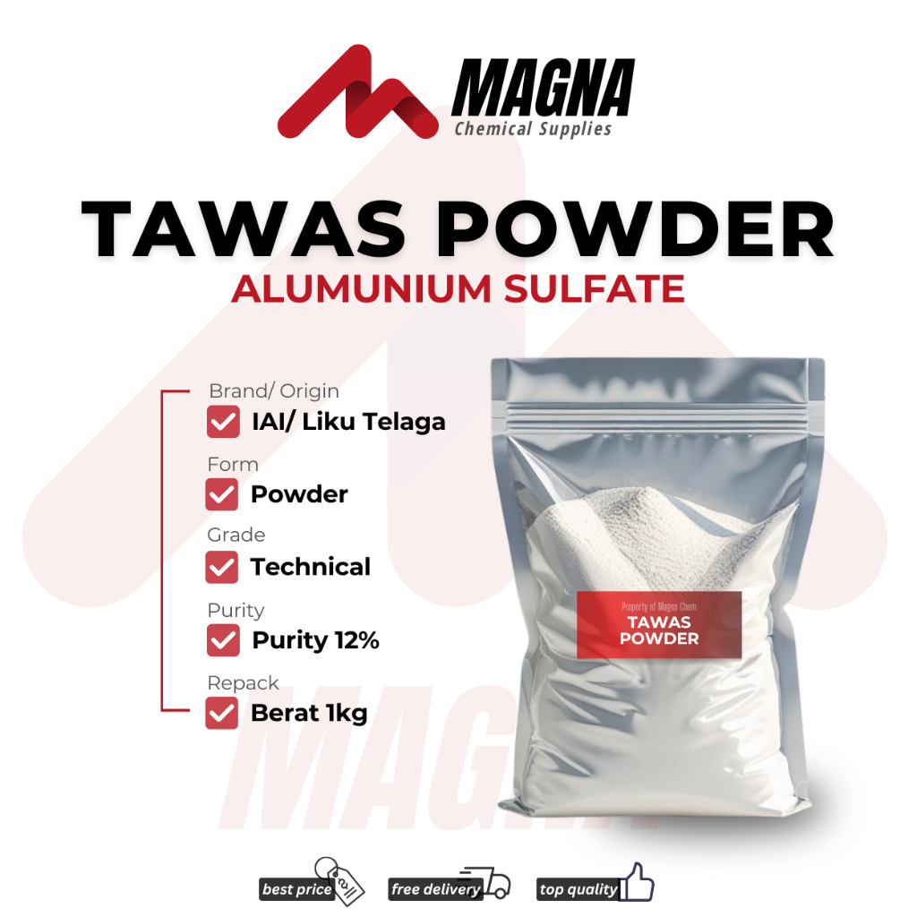 Tawas Bubuk Alumunium Sulfate Powder 1kg