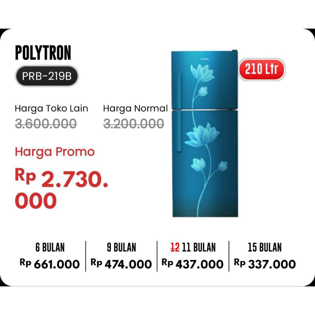 kulkas Polytron prb 219b