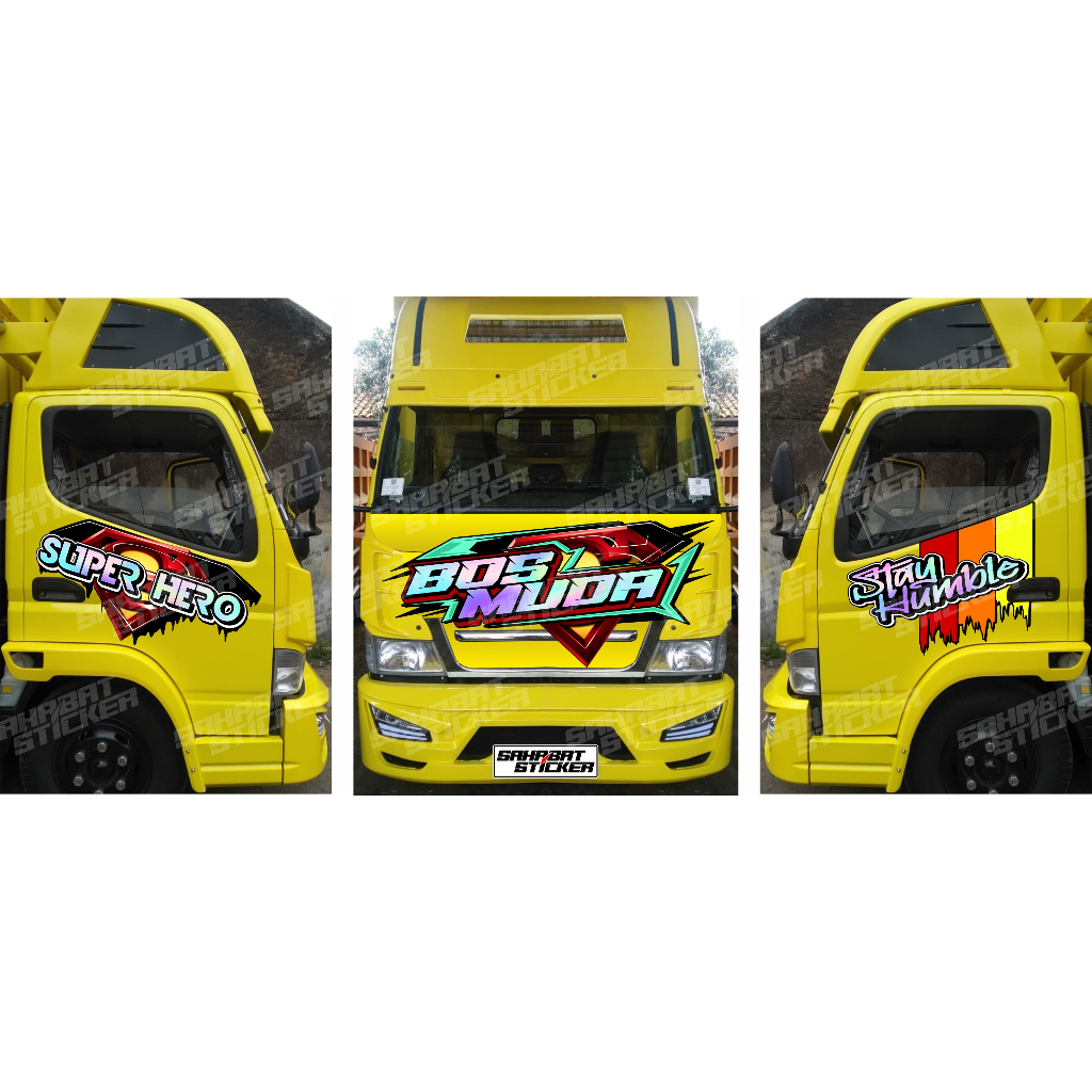 STIKER TRUK, BEBAS REQUEST
