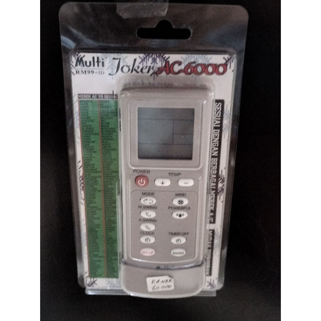 Remote Ac Multi Joker Type AC6000