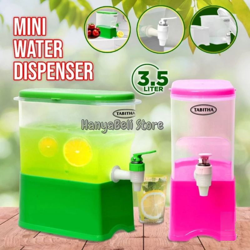 HBS Dispenser Air 3,5 Liter Mini Water Dispenser Portable Tabitha Dispenser Minuman Kecil Panas Ding