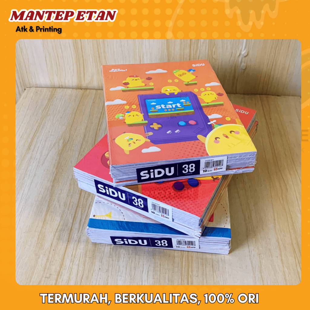 

BUKU TULIS SIDU 32,38,58 LEMBAR (1 Pack)