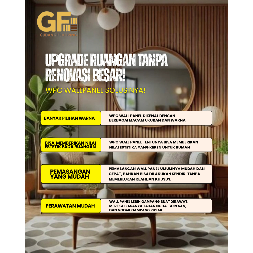 WPC Wallpanel Dinding KENDO / WPC Wallpanel / Hiasan Dinding