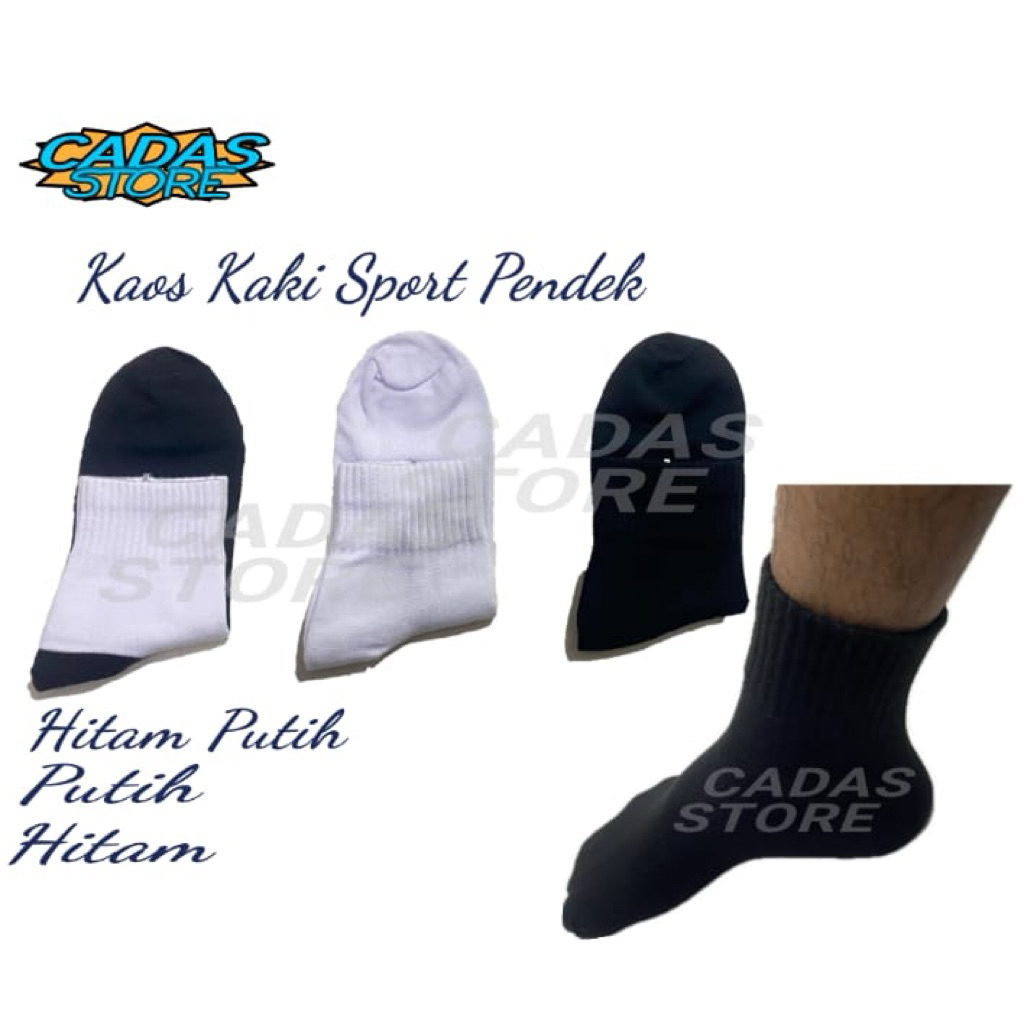Kaos Kaki Sport Pendek Tebal / Kaos Kaki Pendek Polos Tebal