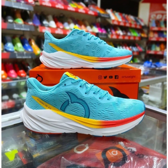 PROMO Ortuseight Sepatu Running HG 2.0 Putih Hyperglide 2.0 ice blue white Sepatu Lari Sepatu