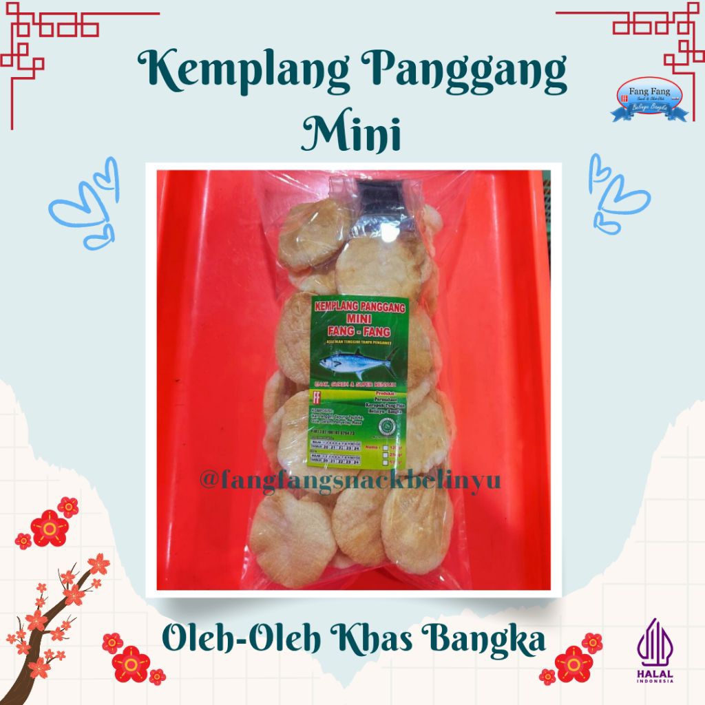 

Kemplang Panggang Mini Fangfang 250g Belinyu Bangka
