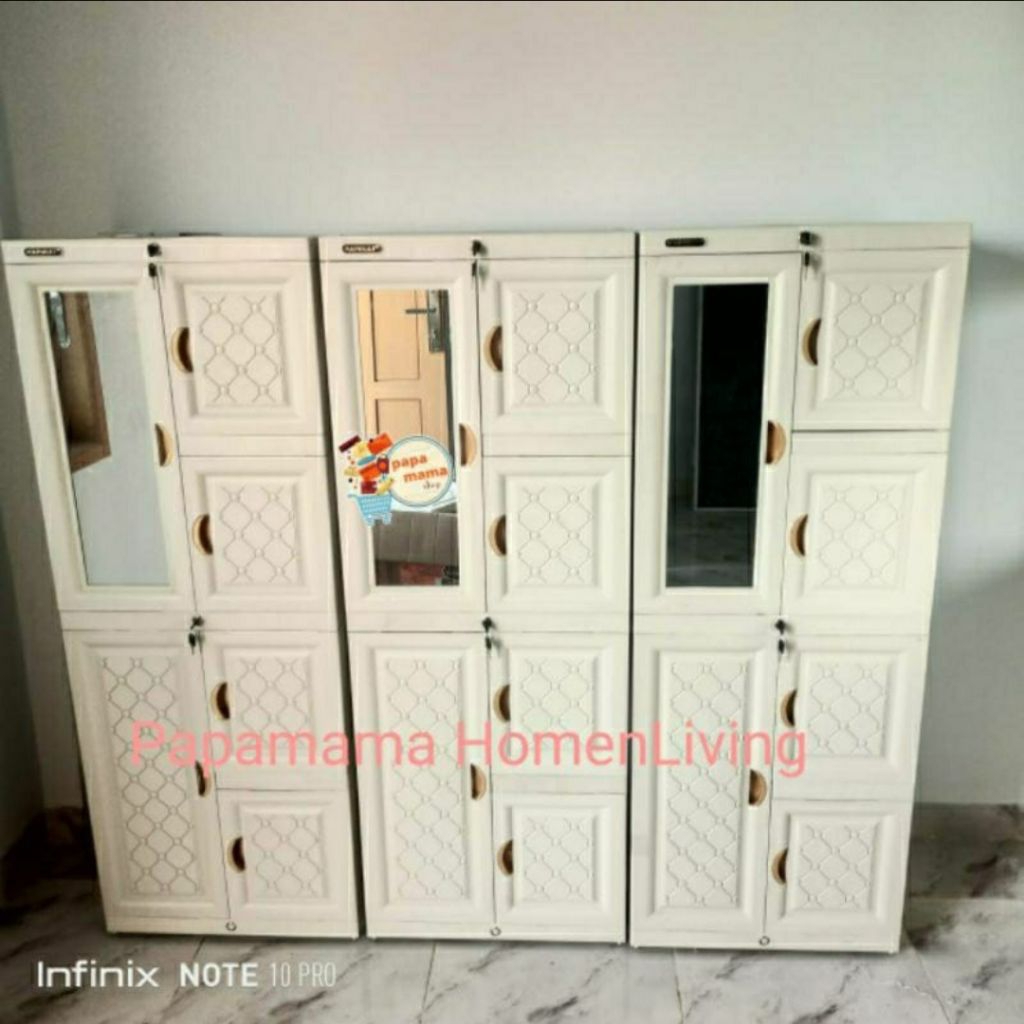 Lemari Plastik Napolly 4 Tingkat - Lemari Anak Kos