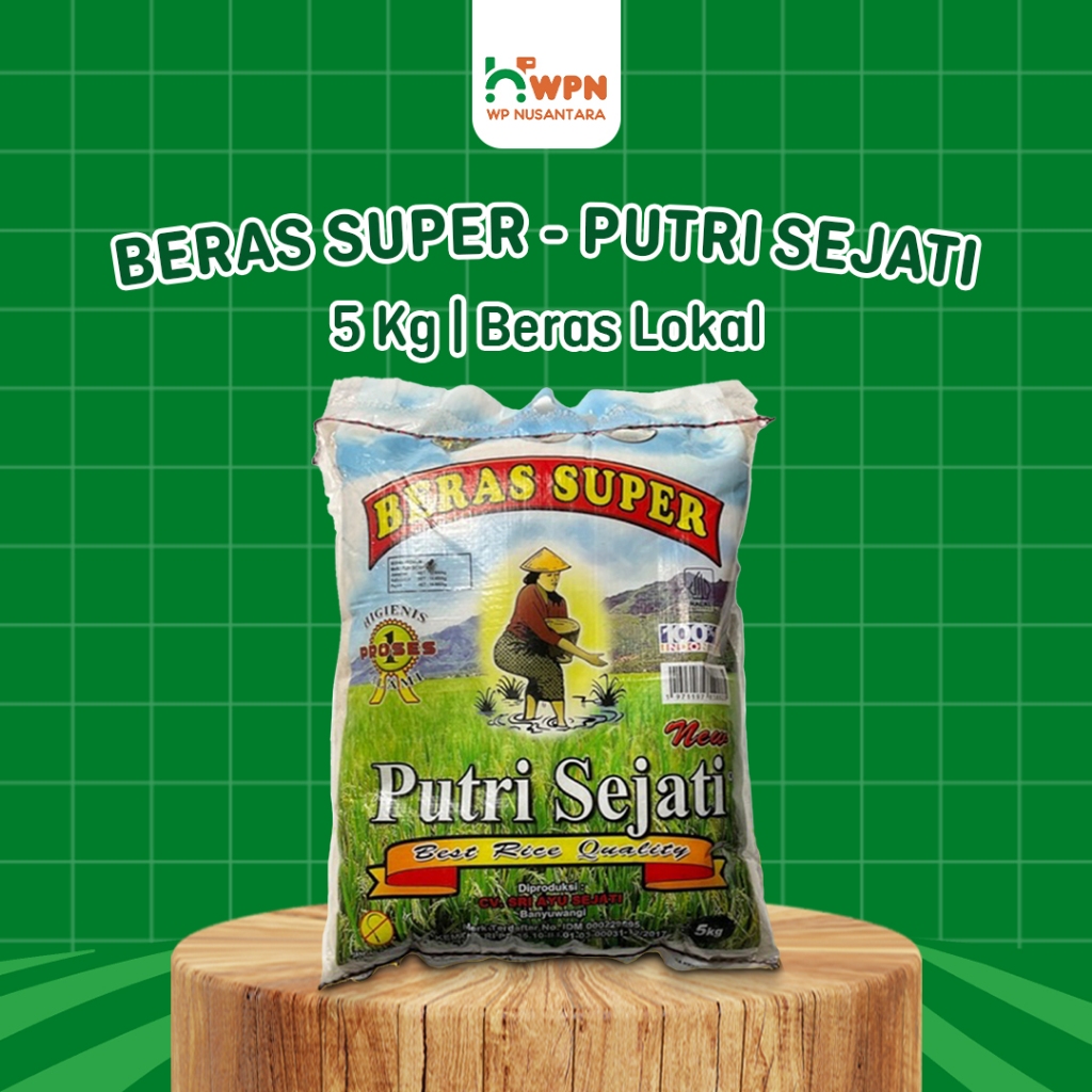 

BERAS PUTRI SEJATI - BERAS SUPER / Beras Lokal 5kg