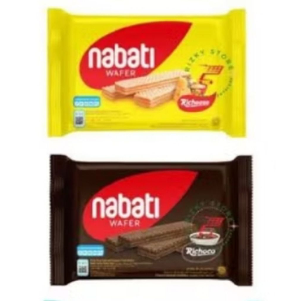 

Wafer Nabati Keju/Cokelat 43gr x 10 pcs