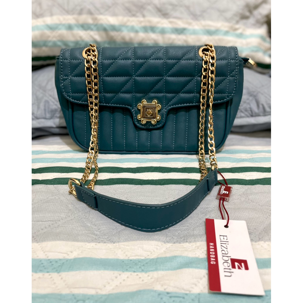 (NEW) Tas Elizabeth, Tas Kondangan, Tas Hangout, Tas Mewah, Tas Blue Tosca, Tas Rantai, Tas Baru, Ta