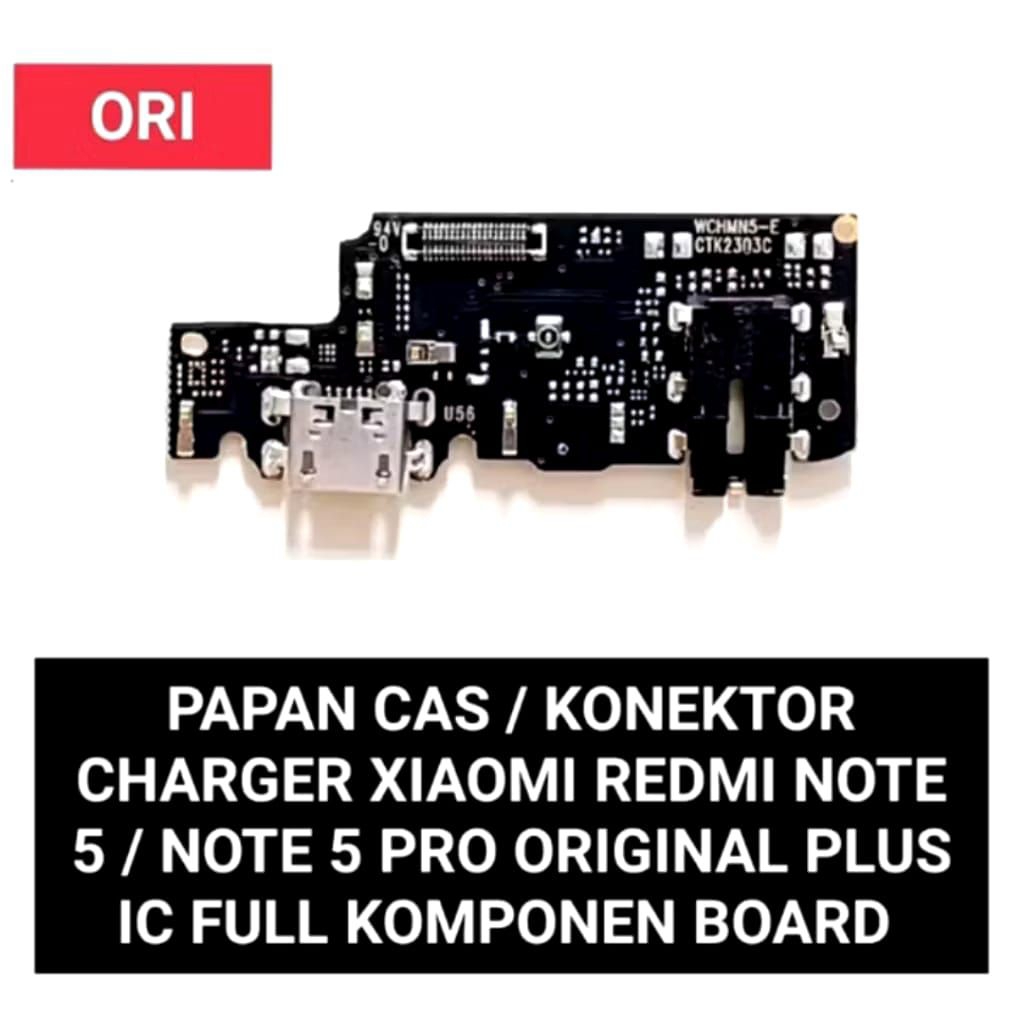 Papan Cas Xiaomi Redmi Note 5 / Note 5 Pro Original Konektor Charger Board Sparepart HP Pengganti