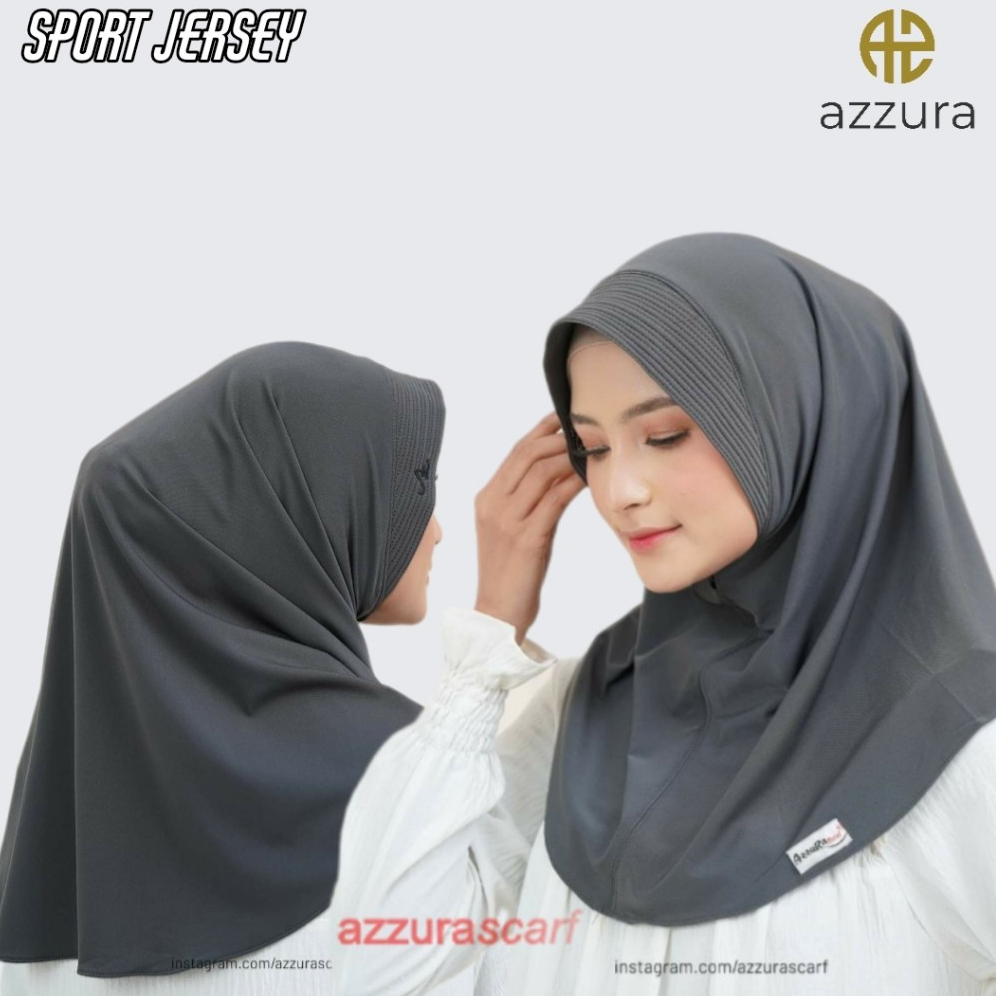 Jilbab sport murah / hijab olahraga / hijab instan / hijab instan sporty polos jilbab olahraga bergo
