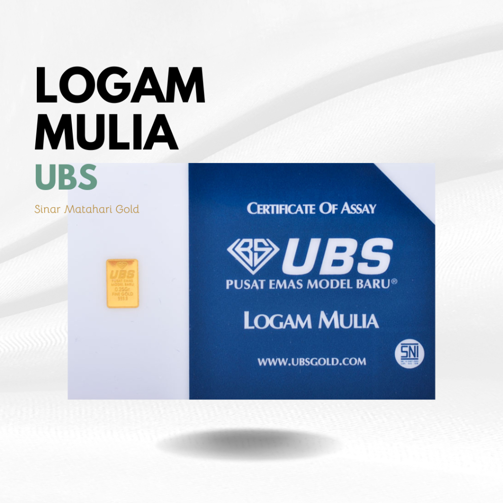 Logam Mulia Emas Batangan LM UBS 0.5 gram