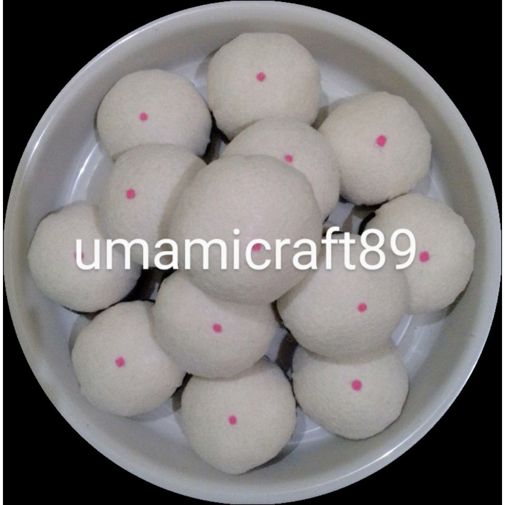 Replika Kue Bakpao / Mainan flanel Kue Jajanan Pasar / Mainan Edukasi Anak / Mainan masak-masakan