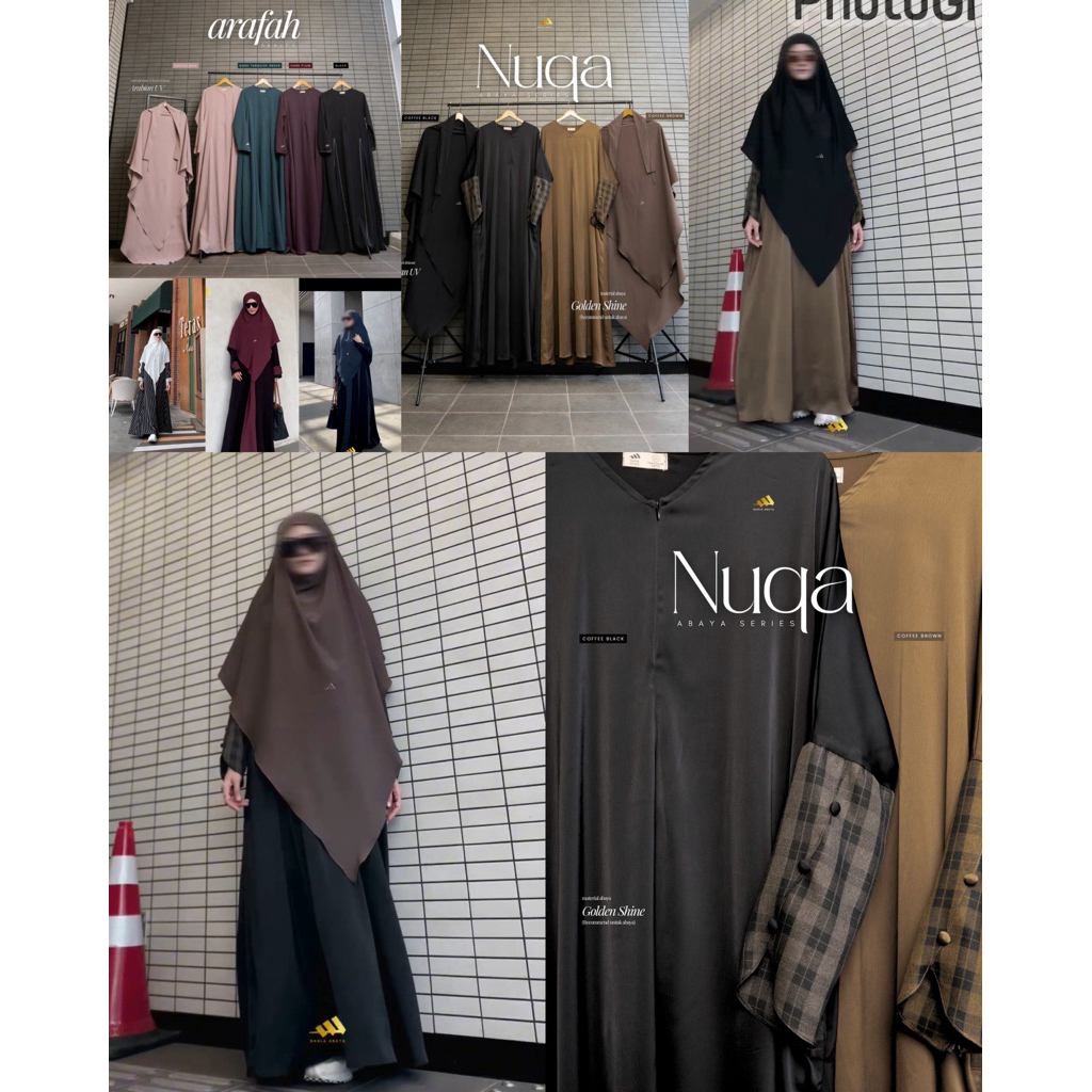 LEIRA AISHA ARAFAH AZIZAH NUQA ABAYA SERIES BY SAHLA ABAYA KHAZZANAHA SAHLA