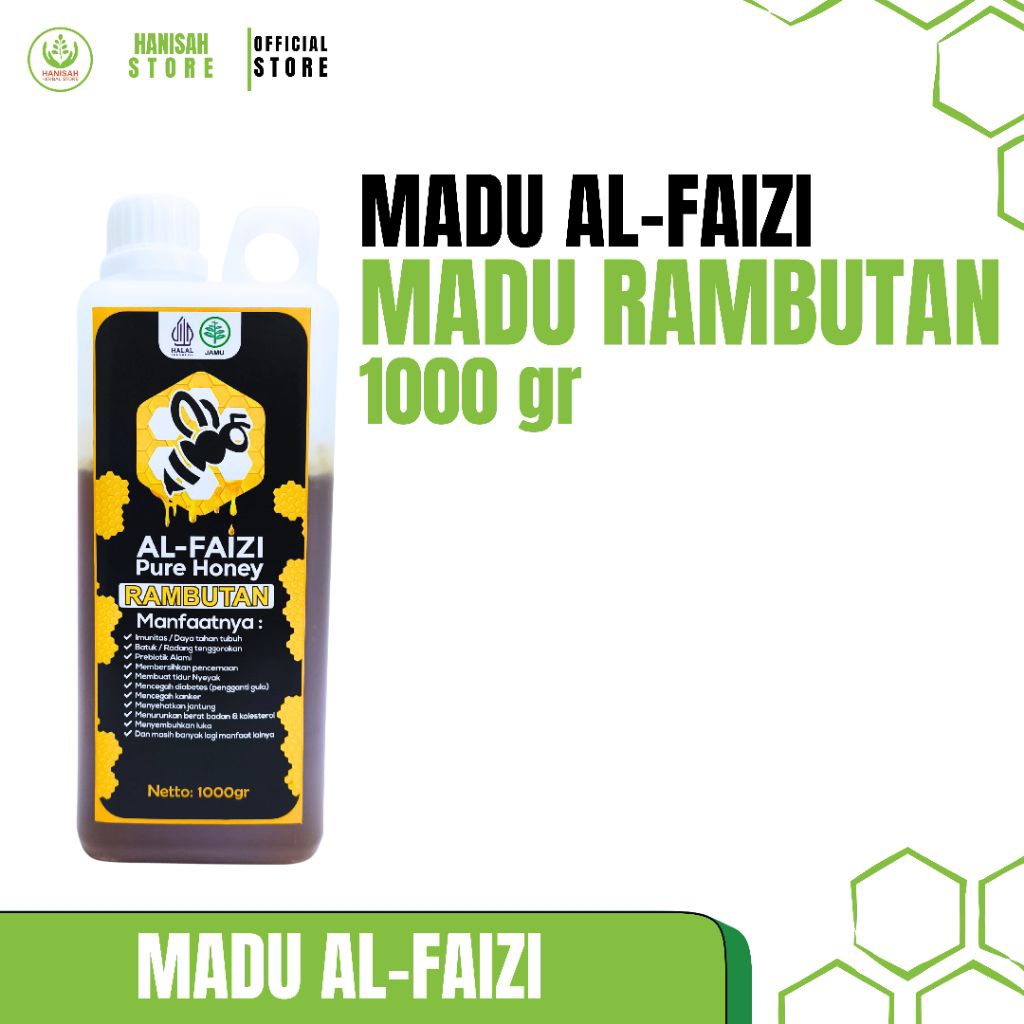 

MADU MURNI AL-FAIZI RAMBUTAN 1000 gr | TANPA CAMPURAN | MADU MURNI hanisahstore