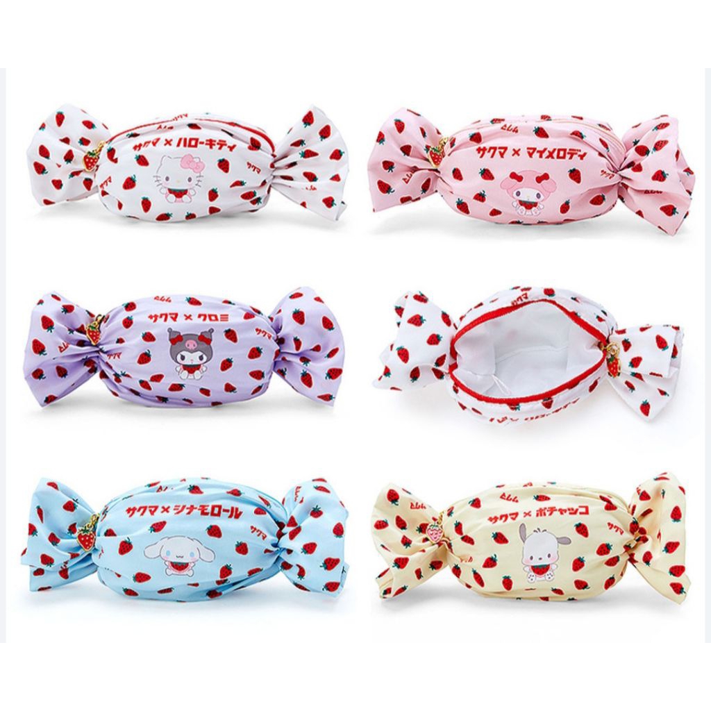 

Pouch pensil, cosmetic cinnamoroll kuromi ori uk 25x10