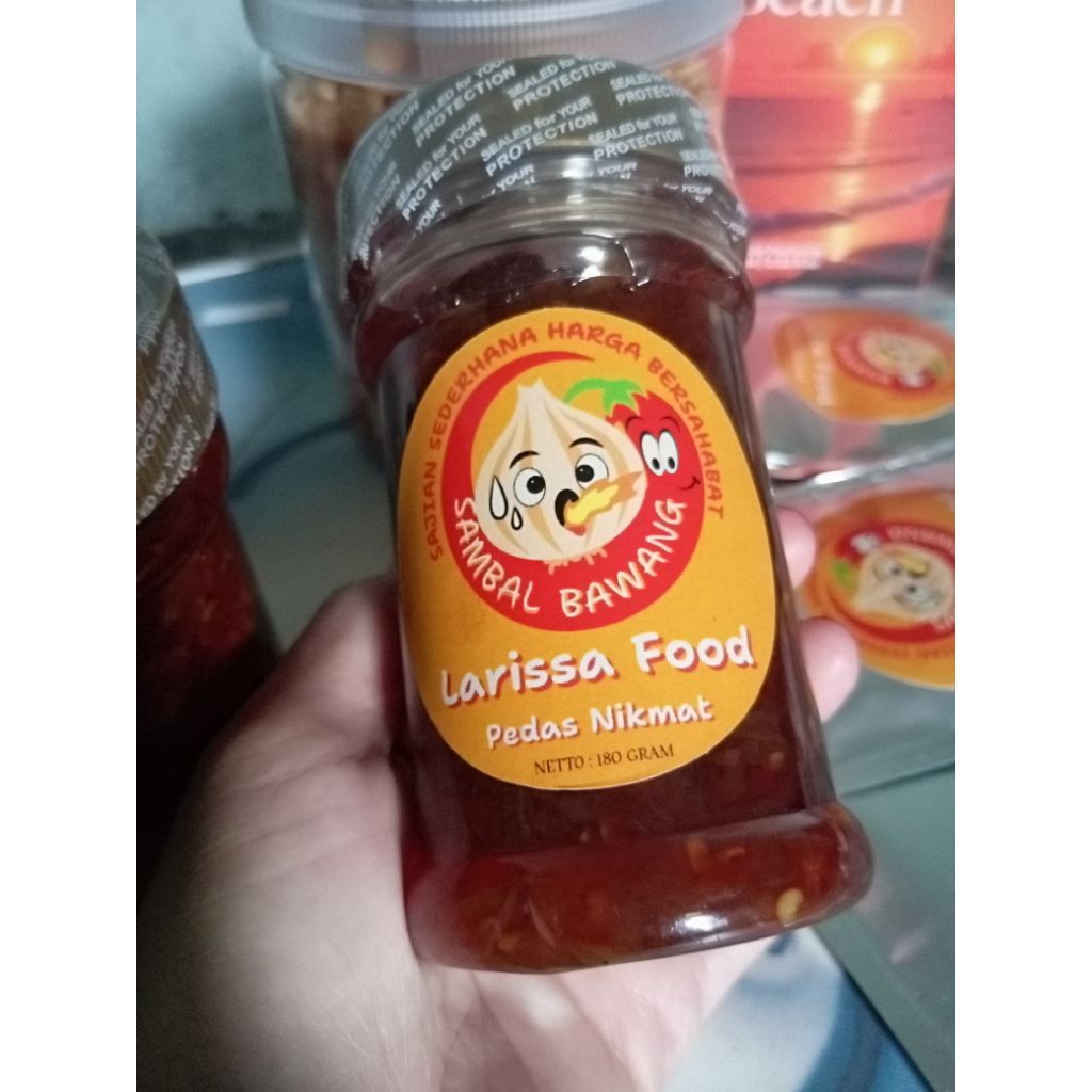 

sambal bawang pedas kemasan jar 180 gram