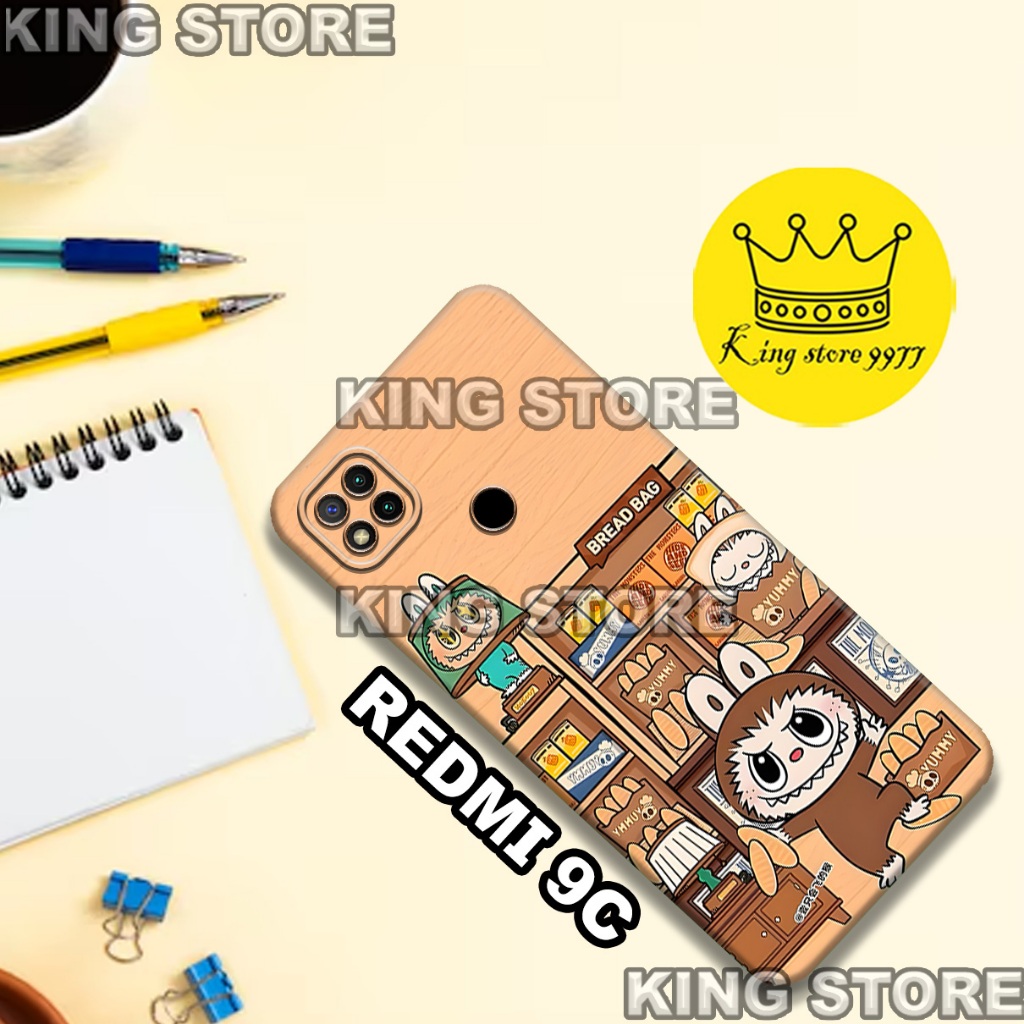 (KS28)  Softcase karet untuk REDMI 9C Motif gambar karakter Cewek/casing REDMI 9C terbaru/kesing hp/