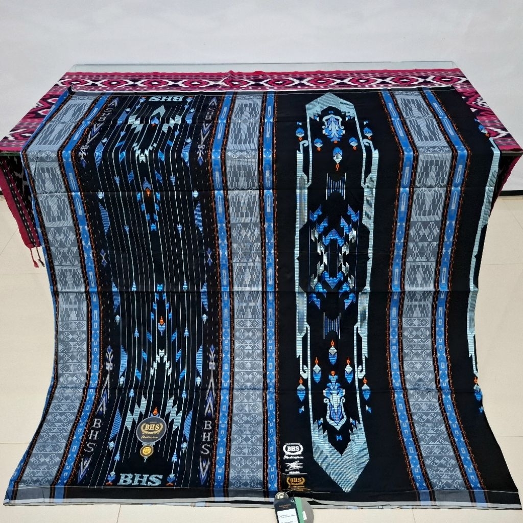 Sarung BHS Masterpiece SIC Gold Kombinasi Hitam Biru Mercerized ATBM Limited