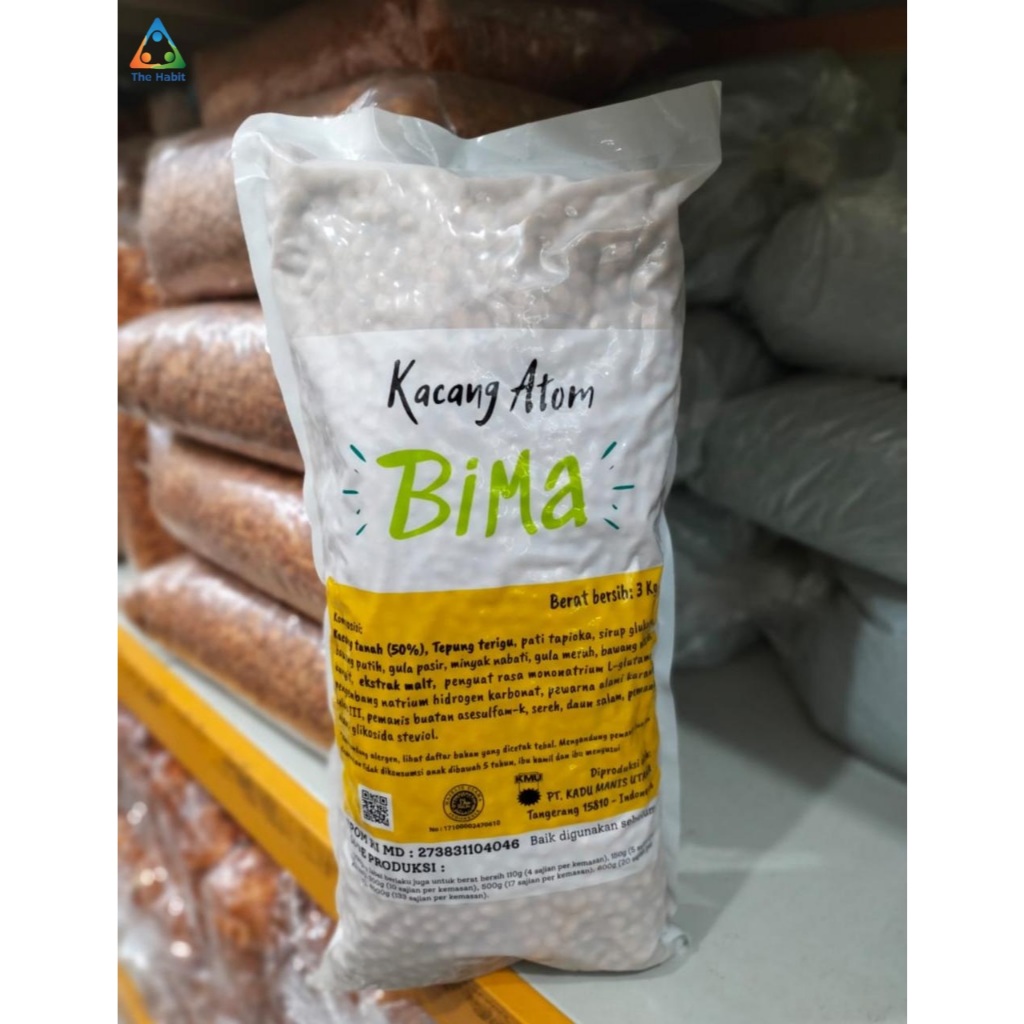 

(The Habit) Kacang Atom Bima kemasan 3 KG