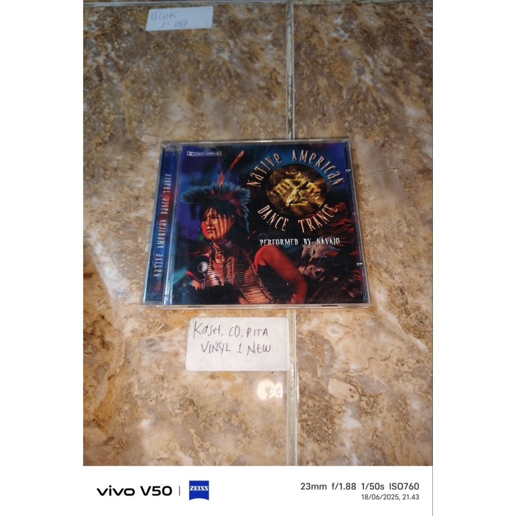 Kaset CD Native American Dance trance by Najavo