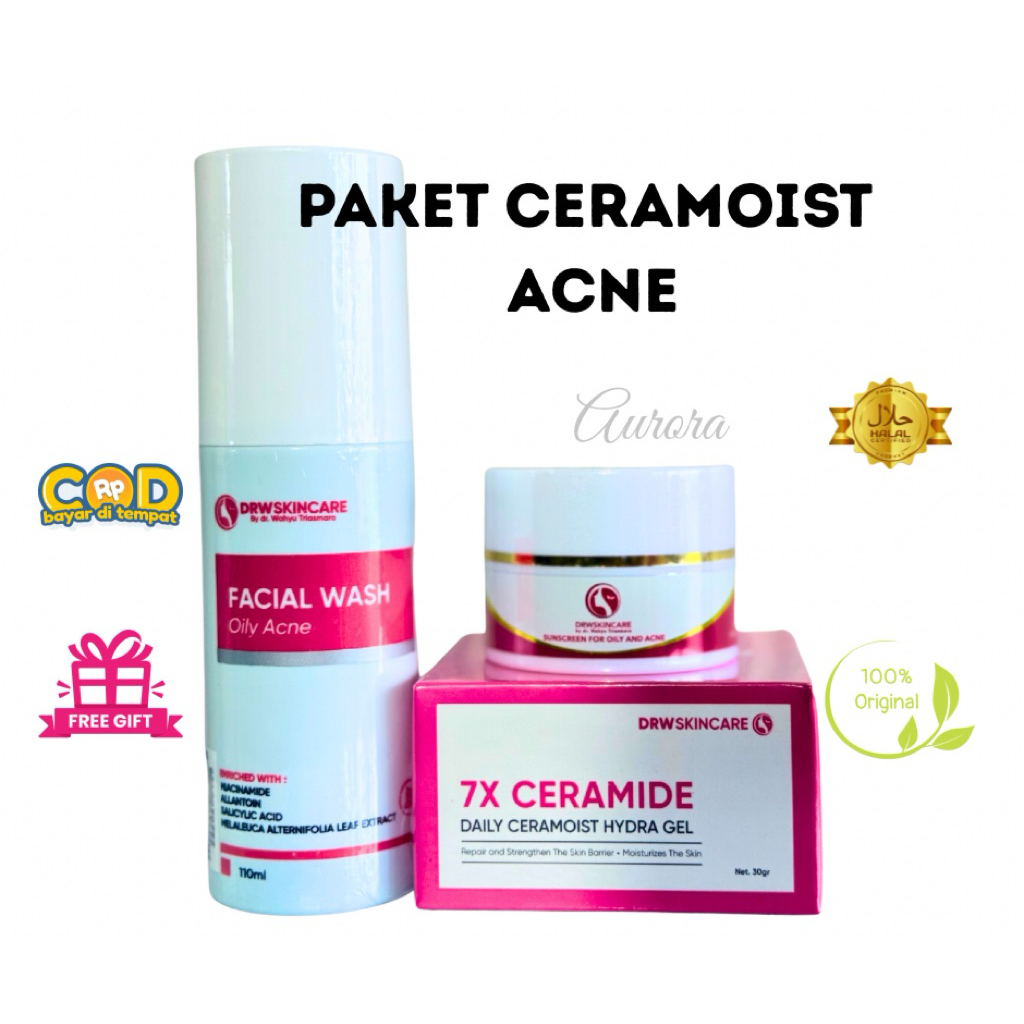 Drw Skincare Paket Ceramoist Acne Drw Skincare