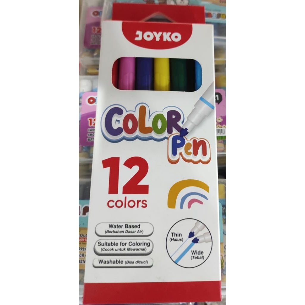

Joyko 12 warna Color Pen mewarnai ii