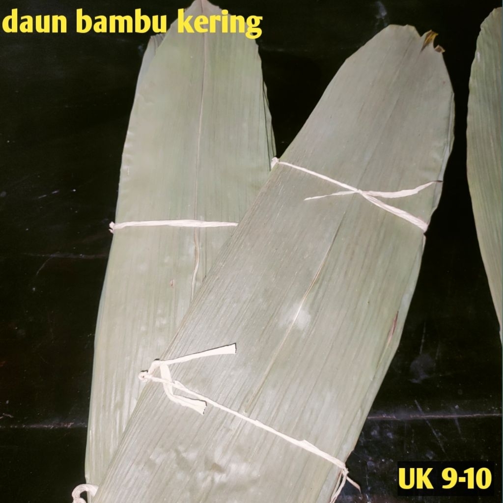 

Daun Bacang Kering 75 Lembar /Daun Bambu Kering 10 Cm