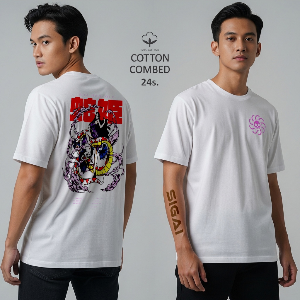 BAJU KAOS PRIA COMBED 24S  SAMURAI SAKURA YAKUZA GIRLS DISTRO PAKAIAN PRIA ATASAN SABLON PRIA VIRAL