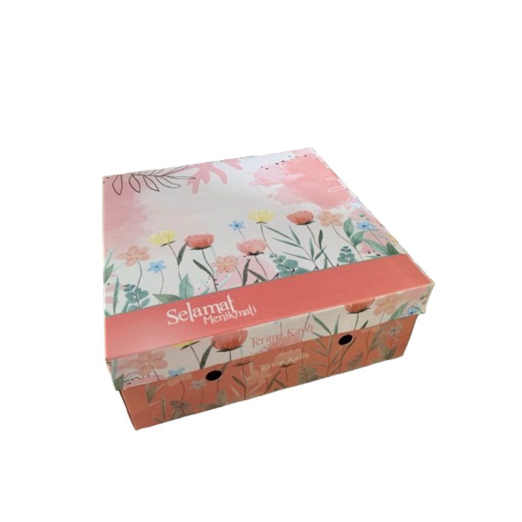 Dus Snack/Dus Nasi uk 20x20x7 Motif||kardus nasi||kardus Snack||Dus TEBAL||