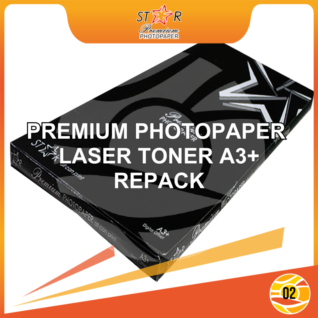 

STAR Professional Glossy Photopaper A3+ Kertas Photo Digital Print Laser - Repack 20