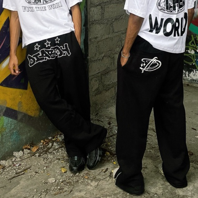 DIABLOH BAGGY SWEATPANTS COTTON FLECE