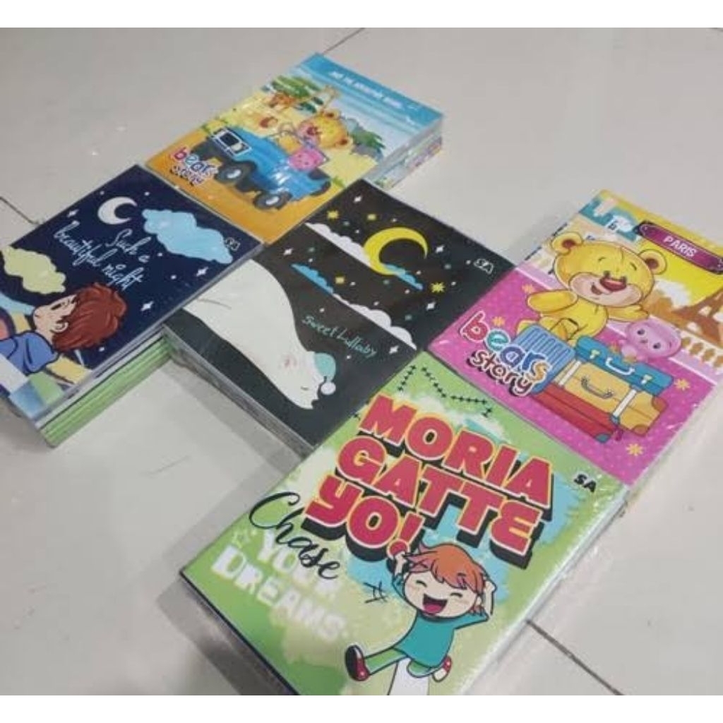 

buku tulis pendek 50 lembar 1 pak = 10 pcs buku