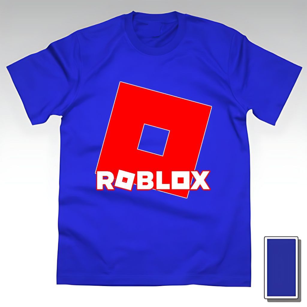 Kaos Baju Tshirt Cewek Perempuan Unisex Cowok Pria Anak Remaja Dewasa Game Logo Roblox