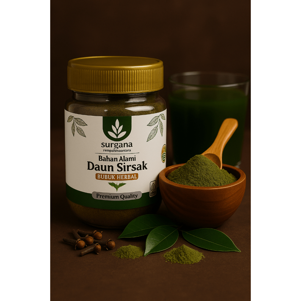 

Daun Sirsak Bubuk Premium - Murni 100% - Rahasia Kesehatan Alamai Dari Surgana Rempah