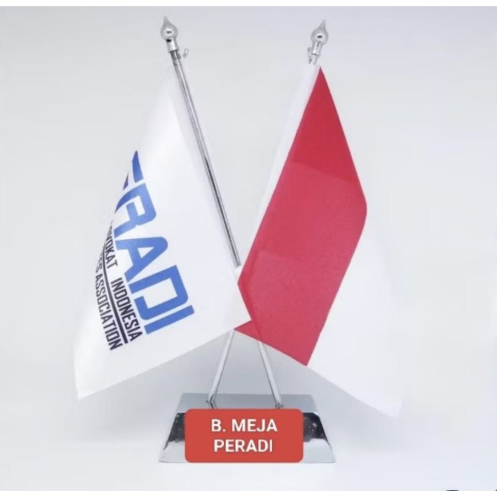 

Bendera Peradi Meja + tiang silang stenlist