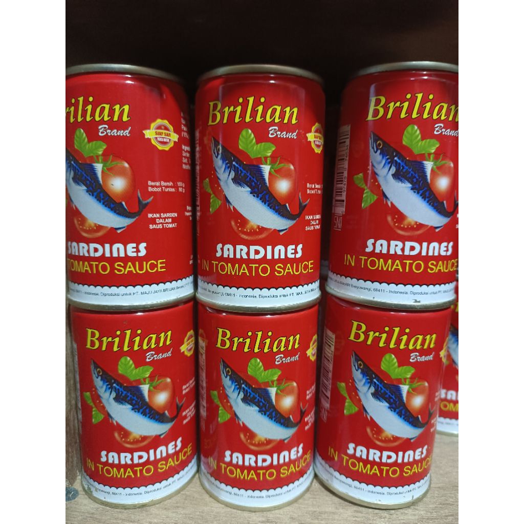 

[6pcs] BRILIAN SARDINES Tomato sauce