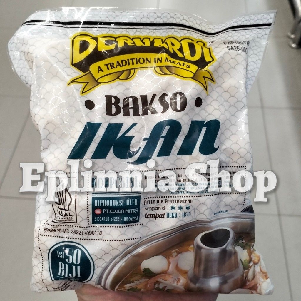 

Bernardi Bakso Ikan 340 gr - Isi 25 biji