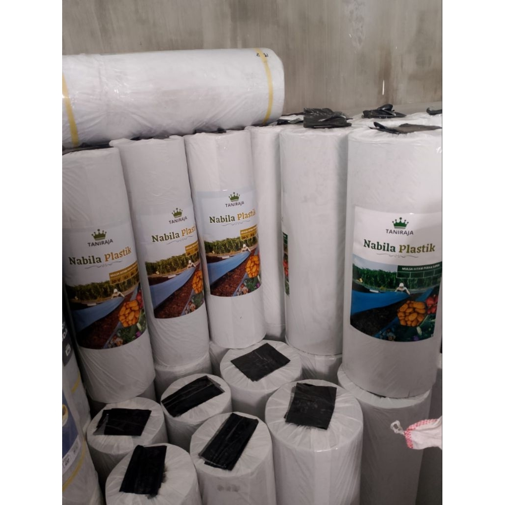 Mulsa Hitam Perak Panjang 700 meter FREE Pasak Mulsa