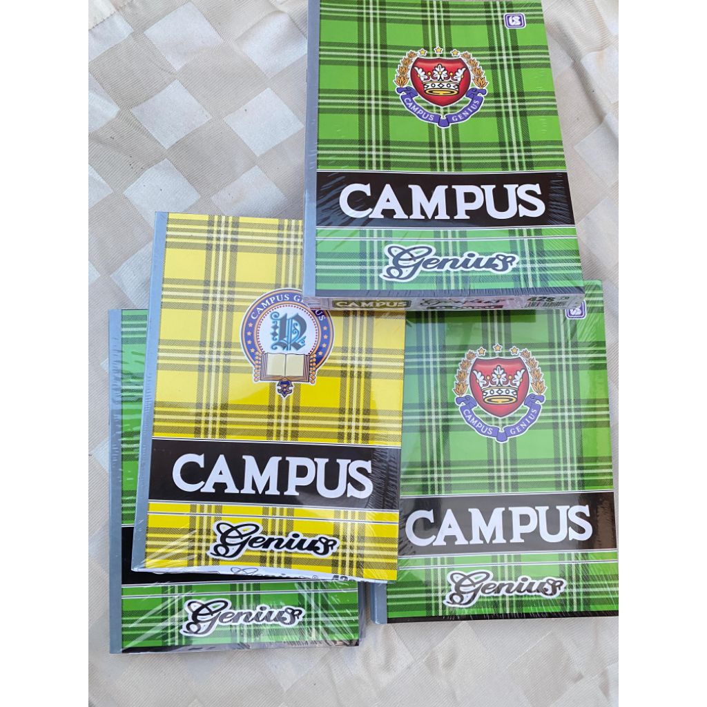 

Buku Tulis Bergaris Campus Genius Besar 1 pak 42 Lembar isi 6 Buku, Buku sekolah Kampus viral