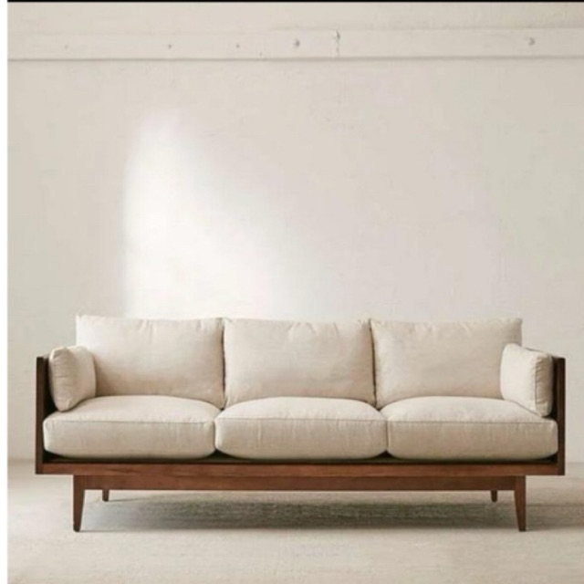 bangku sofa 3 seater kayu jati Perhutani
