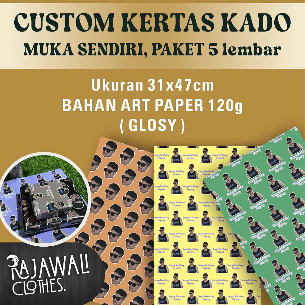 

KERTAS KADO CUSTOM MIN ORDER 5 LEMBAR